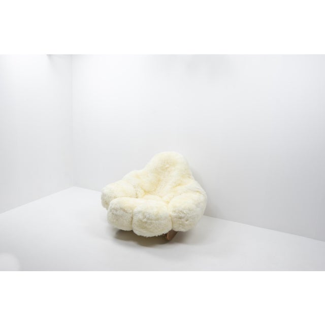 Cream Vintage Rocking Yeti Chair by Mario Scheichenbauer for Elam, Italy, 1960s For Sale - Image 8 of 15