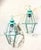 1980s Stunning Pair of Vintage Solid Brass & Glass Geometric Hanging Lanterns - a Pair For Sale - Image 16 of 16