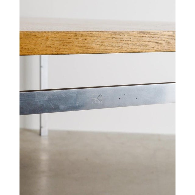 Wood Mid-Century Modern Danish PK51 Working Table by Poul Kjærholm E. Kold Christensen, 1960s For Sale - Image 7 of 9