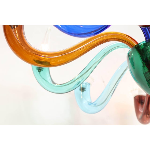 Gio Ponti Signed Venini Twelve-Arm Chandelier For Sale - Image 9 of 11