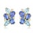Nina Zhou Sapphire, Aquamarine and Diamond Cluster Pearl Convertible Drop Earrings in 14k Yellow Gold, a Pair For Sale In Los Angeles - Image 6 of 10