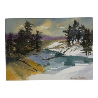 "North Conway Ii" Watercolor by Patricia McCarthy For Sale