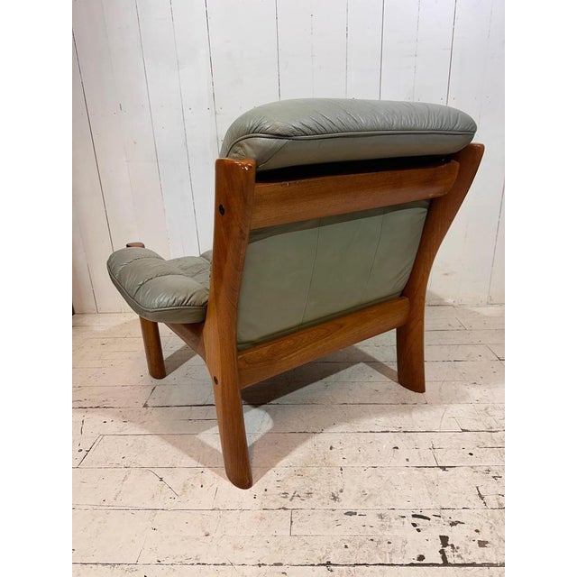 Bring timeless Scandinavian design into your interior with this outstanding pair of Swedish Mid-Century distressed leather...