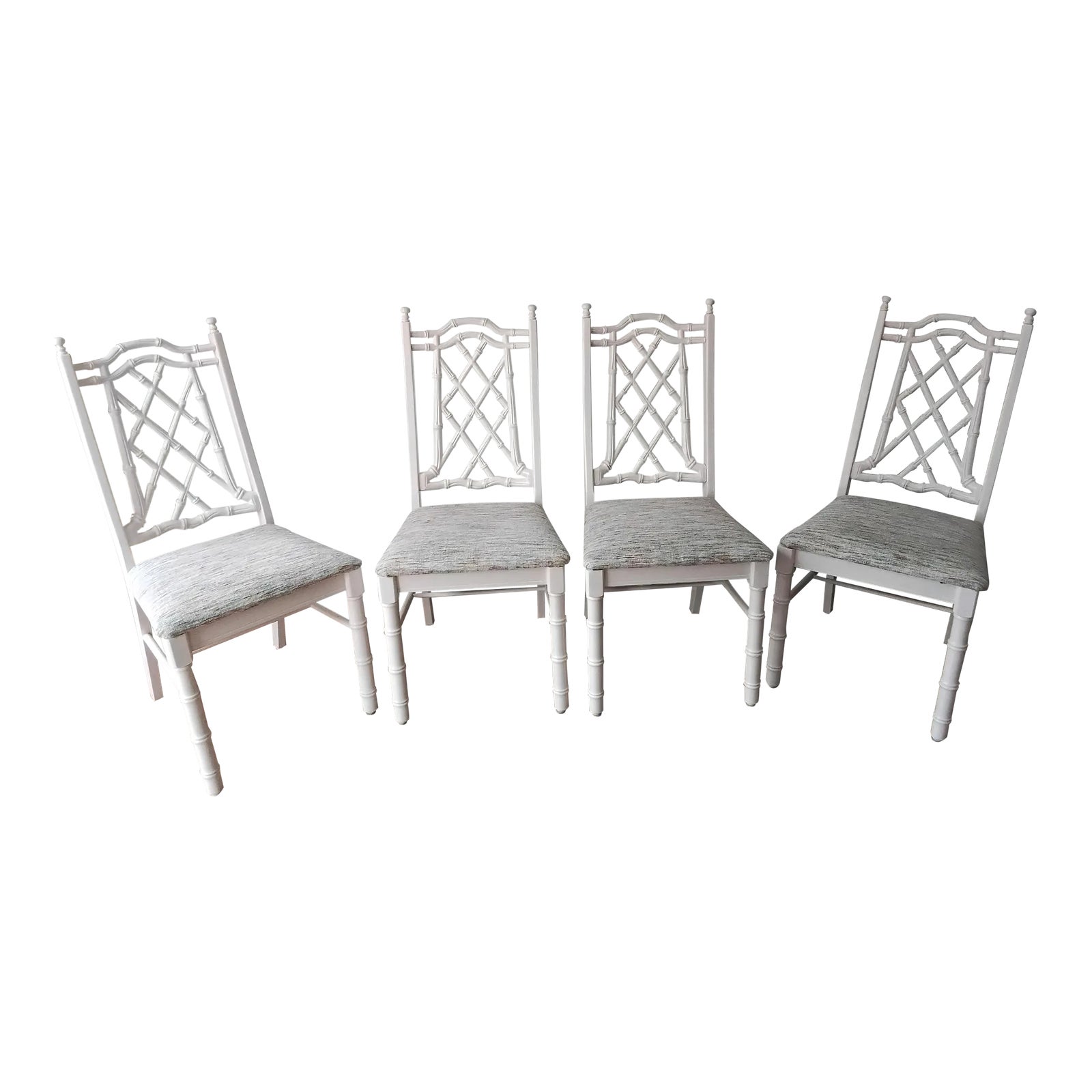 1960s Old Florida Chinoiserie Chairs Set of 4 Chairish