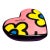 Romero Britto Heart-Shaped Pop Art Paperweight For Sale
