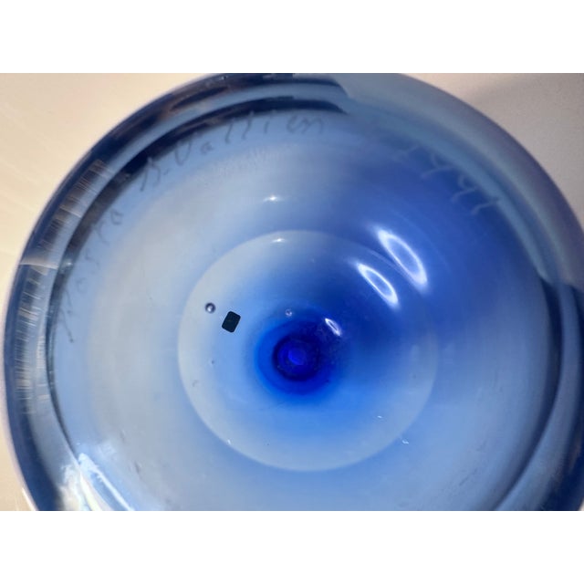 Studio Glass Art Vase by Bertil Vallien for Kosta Boda, Sweden, 1991 For Sale - Image 13 of 14