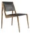 "Vanquish" Chair With Bronze and Tailor Made Leather For Sale