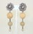 Chinoiserie Stephen Dweck Drop Dangle Scarab Sterling, Wood & Stone Earrings, 1989, A Pair For Sale - Image 3 of 10
