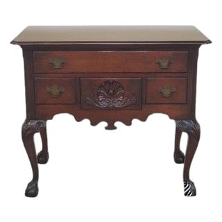Colonial Edison Institute Henry Ford Chippendale Mahogany Lowboy For Sale