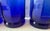 1990s Set of 4 Vintage Anchor Hocking Essex Cobalt Blue Tumblers For Sale - Image 11 of 12