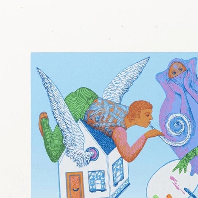 Serigraph - Carlos Carreiro - 1986 (signed). Serigraph on paper; signed and dated 1986. Edition no. 107/125. Dimensions:...