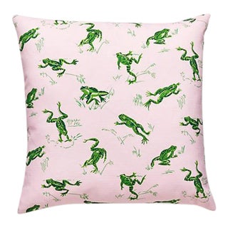 The House of Scalamandré Calabasas Cnty Outdoor Pillow, Camelia For Sale