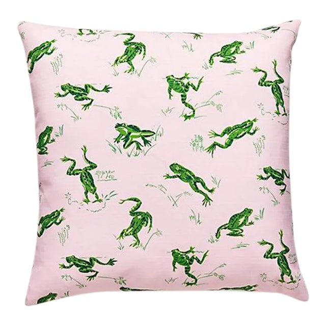 The House of Scalamandré Calabasas Cnty Outdoor Pillow, Camelia For Sale