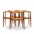 Hans Wegner for Johannes Hansen JH 501 Mid Century Cane and Teak Dining Chairs - Set of 4 Each chair measures: 24.75 wide...