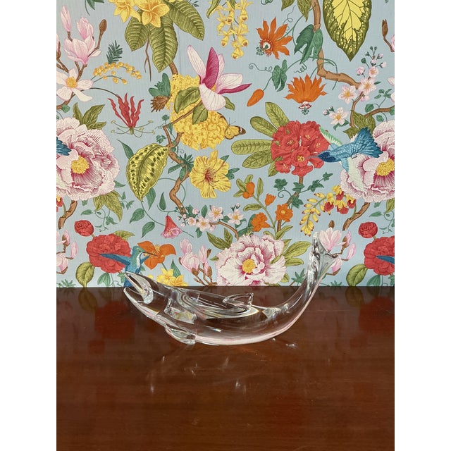 Contemporary Late 20th Century Steuben Crystal Salmon, 19/300 For Sale - Image 3 of 4