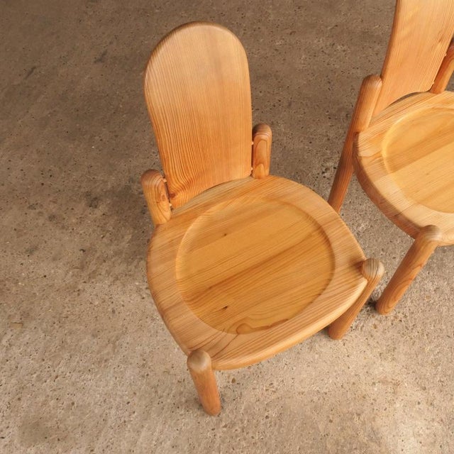 Vintage Dining Chairs in Pine For Sale - Image 5 of 17