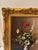 Original G. Becciani 1968 Floral Oil Painting in Hand Carved Gilded Frame For Sale - Image 9 of 12