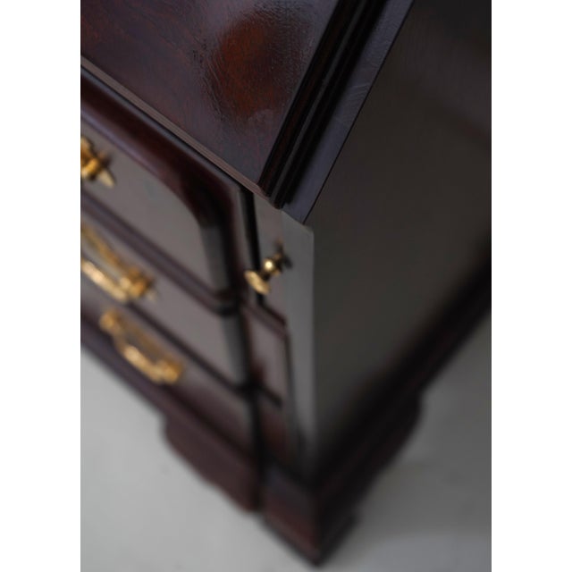 Thomasville Mahogany Double Dome Top Secretary Desk For Sale - Image 14 of 18