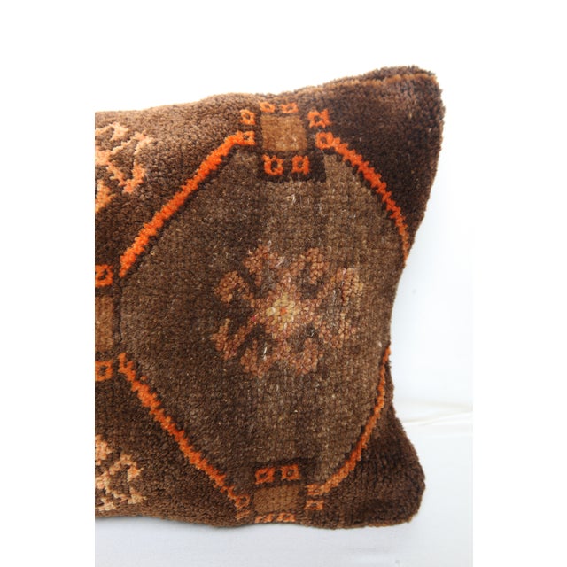 Textile Authentic Vintage Tribal Rug Pillow Cover -14'' X 28'' For Sale - Image 7 of 8