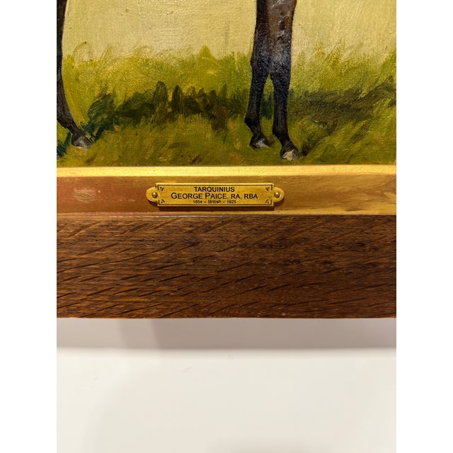 Late 19th Century George Thomas Paice, Ra, Rba (British, 1854–1925) "Tarquinius" Equestrian For Sale - Image 5 of 9