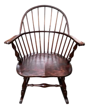 Early 20th Century Heywood-Wakefield 15 Spindle Back Rocking Chair Circa 1921