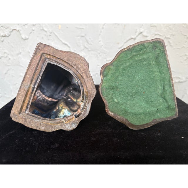 Vintage Bronze-Tone Seated Boy Figural Bookends, Art Deco Style, C. 1920s–1930s (Pair) For Sale - Image 9 of 9