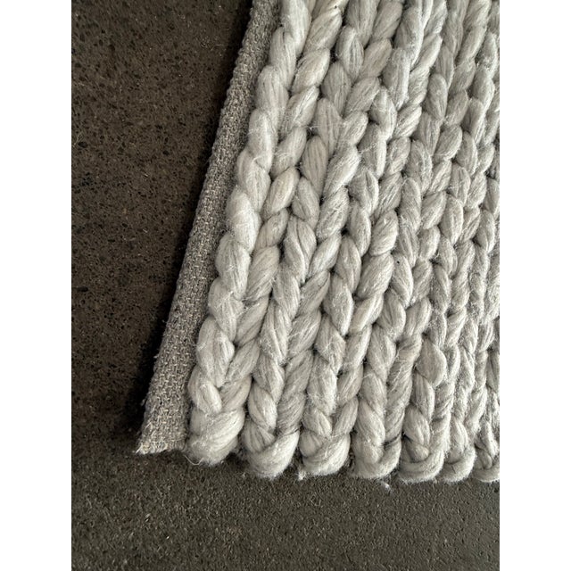 11ft 9in × 14ft 7in Exquisite Rugs Arlow Collection Handwoven Textured Poly Blend Area Rug For Sale - Image 12 of 12