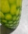 1960s Spectacular, Acid-Etched, Large Green Honeycomb Glass Vase For Sale - Image 5 of 7
