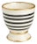 Savoy Black/White Striped Cachepot, Small For Sale