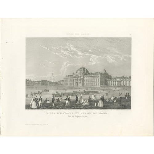 Paris Views: Arc de Triomphe, Madeleine, Tuileries, 1855, Prints, Set of 6 For Sale - Image 5 of 10