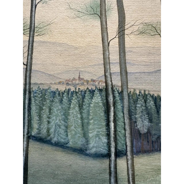 Friedrich Wilhelm Bogler, Trees Knüll, 1920s, Watercolor For Sale - Image 9 of 13