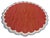 Mid-Century Modern Handmade Cotton Round Scalloped Rug, Terracotta, Cream and Light Blue Round Dhurrie-9' Round For Sale - Image 3 of 13