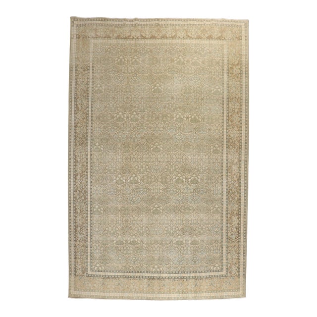 Mid 20th Century Zabihi Collection Persian Tabriz Rug - 7'10" x 11'3" For Sale