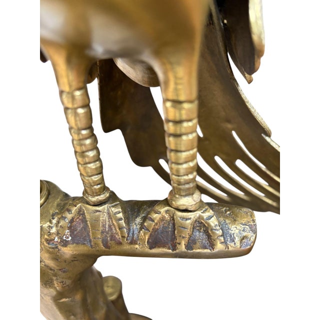 Marbro Brass Peacock Table Lamp, 1950 For Sale - Image 9 of 17