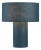 Moonlight Table Lamp - Turquoise Linen Shade, Dimmer Switch For Sale