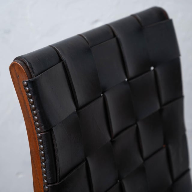 Pierre Lottier Pierre Lottier Leather Lounge Chair, 1960s For Sale - Image 4 of 18