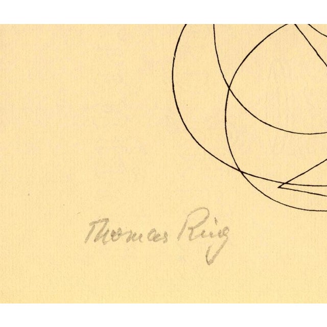 Thomas Ring, Construction, 1921, Woodcut For Sale - Image 3 of 7