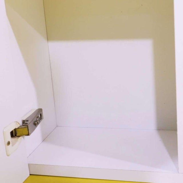 Wall-Mounted Cabinet in White Particle Board with Mirror For Sale - Image 6 of 8