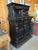 Antique Napoleon III Ebonized Two Part Cabinet For Sale - Image 9 of 12