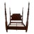 Martha Stewart for Bernhardt Furniture Seal Harbor Queen Size Mahogany/Cherry Four Poster Bed For Sale