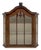 Walnut Veneer Wall Display Cabinet with Ornament and White Shelves, 1960s For Sale
