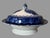 Antique English Watteau Flow Blue Porcelain Covered Serving Dish Tureen In very nice original condition showing some...