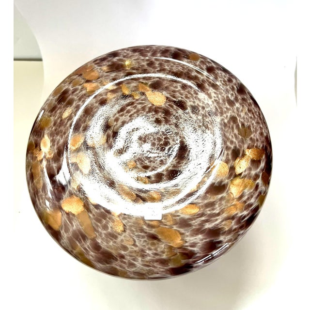 Vintage Murano Style Handblown Pink Glass Bottle Vase For Sale - Image 13 of 17