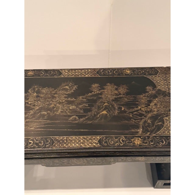 Chinese Chinese Lacquered Coffee Table For Sale - Image 3 of 14