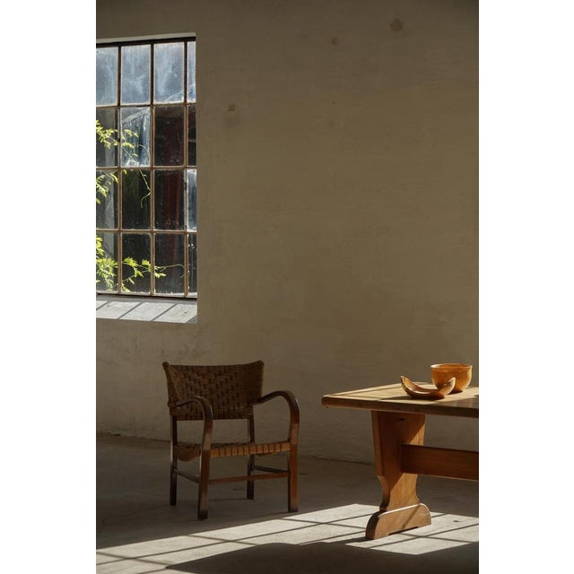 Mid-Century Modern Armchair in Beech and Rope by Erich Dieckmann, 1940s For Sale - Image 15 of 18