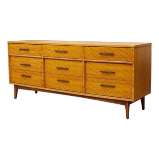 Madagascar Vintage Nine Drawer Dresser For Sale