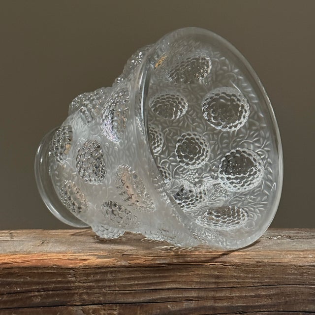 Art Deco Antique Art Deco Verlys "Les Cabochons" Glass Vase, Signed (French, Ca. 1920s) For Sale - Image 3 of 6