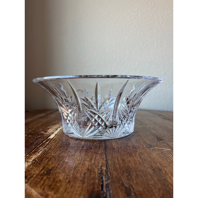 Transparent Late 20th Century Towle Crystal Presto Bowl, Made in Czech Republic For Sale - Image 8 of 9