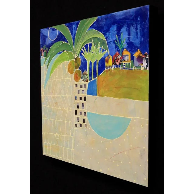 "Beach Town" Original Abstract Painting by Jill Krasner For Sale - Image 4 of 5
