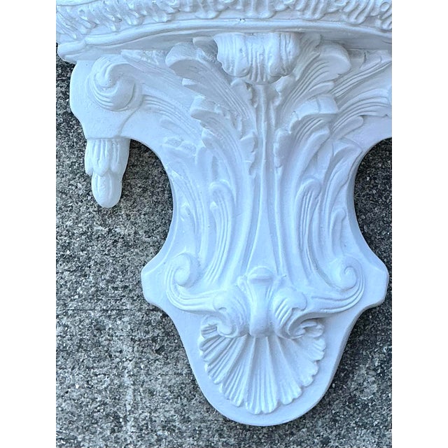 Vintage Plaster Clamshell Bracket For Sale - Image 4 of 12